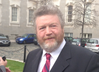 James Reilly speaking to the media today