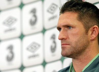 Keane: spoke to the media ahead of training this evening.
