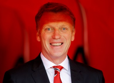 David Moyes at the Stadium of Light on Saturday.